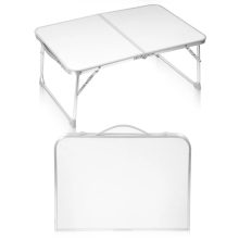 Összecsukható Kempingasztal 60 × 40 cm Alumínium Vázas, Bőrönd Kialakítású