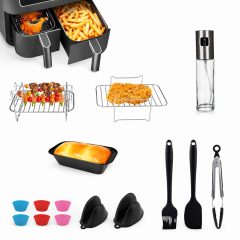   Air Fryer Kiegészítő Készlet 15 db Nagyobb Méretű Forrólevegős Sütőkhöz