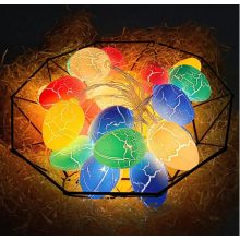 Tavaszi tojás fényfüzér kül-beltéri 10 LED törött mintás