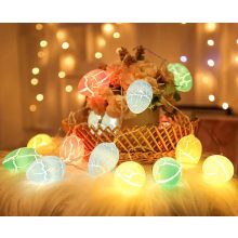 Tavaszi tojás fényfüzér kül-beltéri 10 LED törött mintás