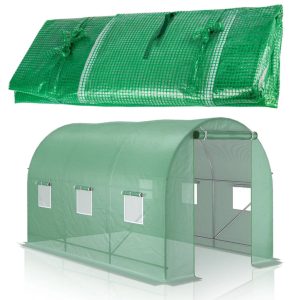   Pótfólia kerti fóliasátorhoz - 7,5 m², 2,5 x 3 x 2 m méretű üvegházhoz ablakokkal