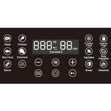 Robogil air fryer XXL 6,5 literes forrólevegős olajsütő halogén lámpával és üvegfedéllel