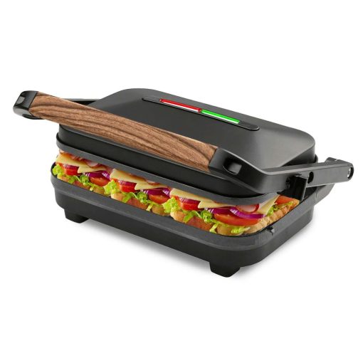 Elektromos Szendvicssütő és Kontaktgrill – 1500W, Tapadásmentes Felület, Állítható Magasság