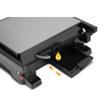 Professzionális Elektromos Kontaktgrill és Kenyérpirító – Hőmérsékletszabályozás, Időzítő, 3 Grillezési Pozíció, Tapadásmentes Felület