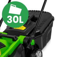 Elektromos Fűnyíró Master3500W– 30L Fűgyűjtő, 3 Vágási Magasság, Turbo Eco Motor