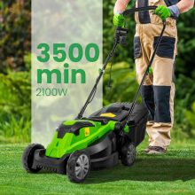 Elektromos Fűnyíró Master3500W– 30L Fűgyűjtő, 3 Vágási Magasság, Turbo Eco Motor