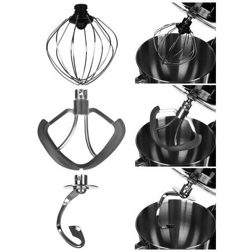 2200W Bolygómozgásos Konyhai Robotgép – 6,2L Rozsdamentes Acél Tál, 6 Sebességfokozat, Csúszásmentes Talp, PULSE Funkció