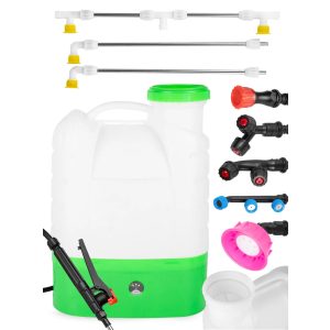   Akkumulátoros háti permetező 16L 12V elektromos kerti permetező állítható fúvóka