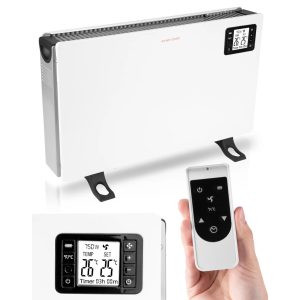   Elektromos konvektoros fűtőtest termosztáttal és turbó ventilátorral 2000 W