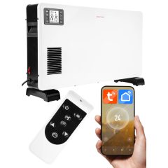   Elektromos konvektor fűtőtest, Turbo gyors felfűtés, WiFi okos telefonos vezérlés, 2300W, termosztát