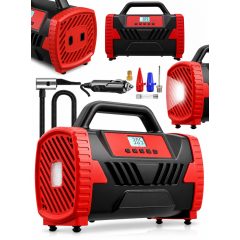   Autós Kompresszor és Guminyomás Pumpa, 12V / 230V, 150 PSI, Digitális Kijelző