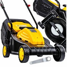 Elektromos Fűnyíró Indukciós kefementes motorral – 32 cm Vágásszélesség, 35 L Fűgyűjtő, 3 Vágásmagasság