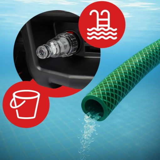 Kompakt magasnyomású mosó háztartási használatra - 120-150 bar, tartozékokkal, turbó funkcióval