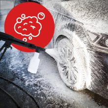 Kompakt magasnyomású mosó háztartási használatra - 120-150 bar, tartozékokkal, turbó funkcióval