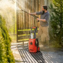 Kompakt magasnyomású mosó háztartási használatra - 120-150 bar, tartozékokkal, turbó funkcióval