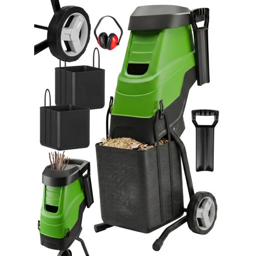 Elektromos Ágaprító 3600 W - 45 mm Ágvastagság, Önbeszívó Késes Rendszer, 2×45 L Zsák