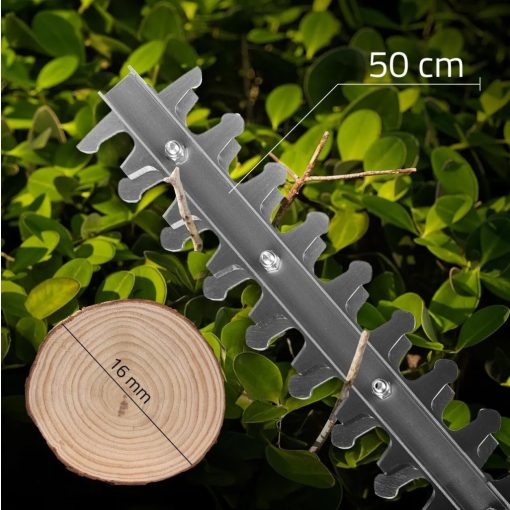 1500W-os elektromos sövényvágó és ágvágó olló - hosszú pengével, rezgéscsökkentéssel, biztonsági fékkel