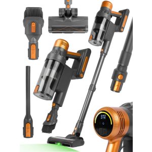   Vezeték nélküli álló porszívó 500W, 3 az 1-ben, 35 kPa, LED kefés, HEPA, 45 perc üzemidő