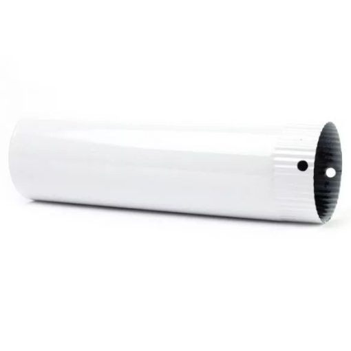 Zománcozott füstcső 118 mm átmérővel, 400 mm hosszúsággal – fehér