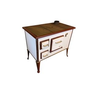   Salgó sparhelt felújítva, hagyományos, régi típusú konyhai tűzhely jobbos