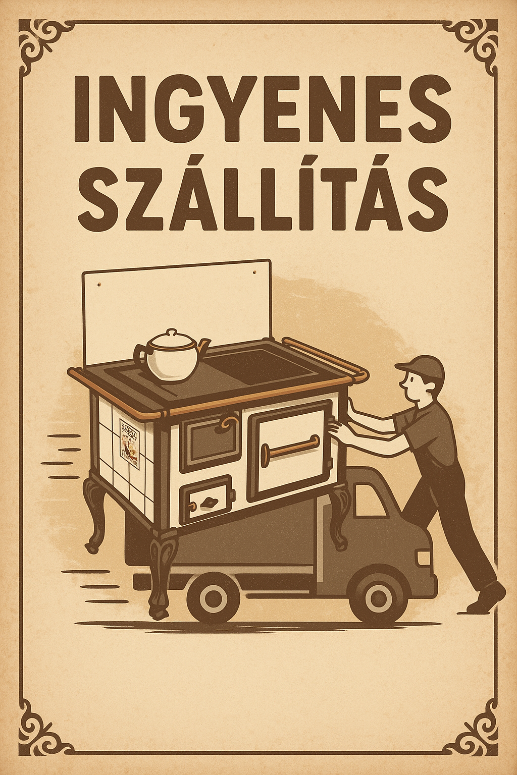 Sparhelt szállítás plakát